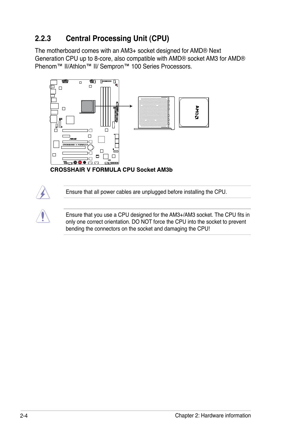 Central.processing.unit.(cpu) | Asus Crosshair V Formula/ThunderBolt User Manual | Page 34 / 193