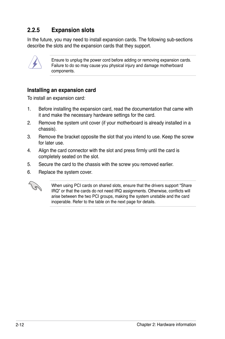 Expansion.slots | Asus Crosshair V Formula/ThunderBolt User Manual | Page 42 / 193