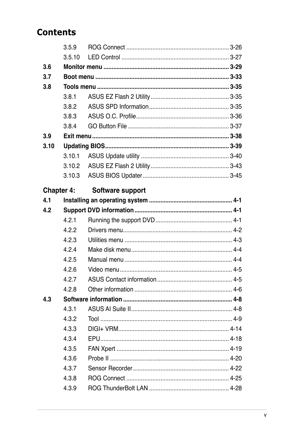 Asus Crosshair V Formula/ThunderBolt User Manual | Page 5 / 193