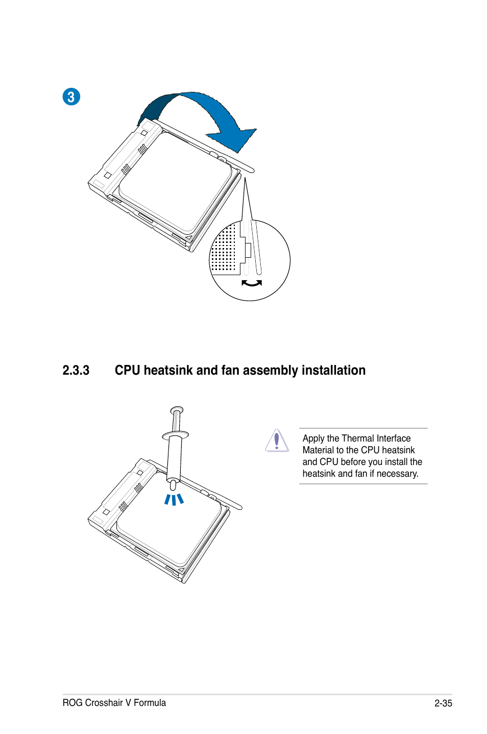 Cpu.heatsink.and.fan.assembly.installation | Asus Crosshair V Formula/ThunderBolt User Manual | Page 65 / 193