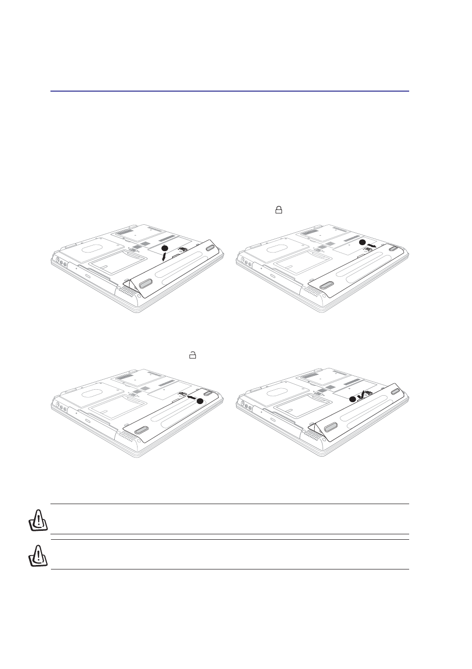 Using the battery pack, Installing and removing the battery pack | Asus M3NP User Manual | Page 24 / 68