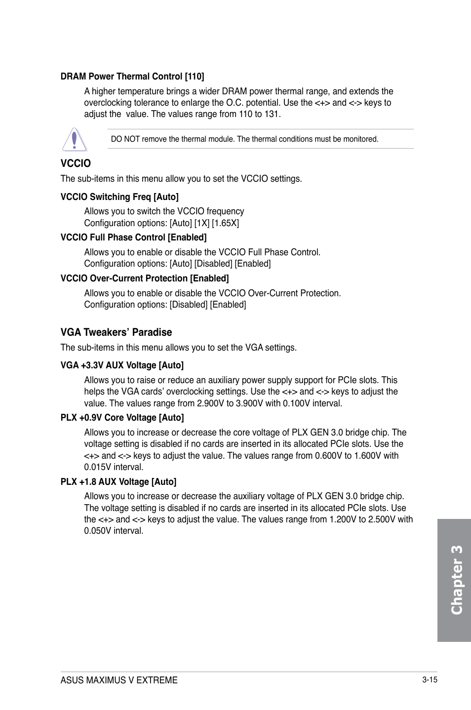 Chapter 3 | Asus MAXIMUS V EXTREME User Manual | Page 111 / 230