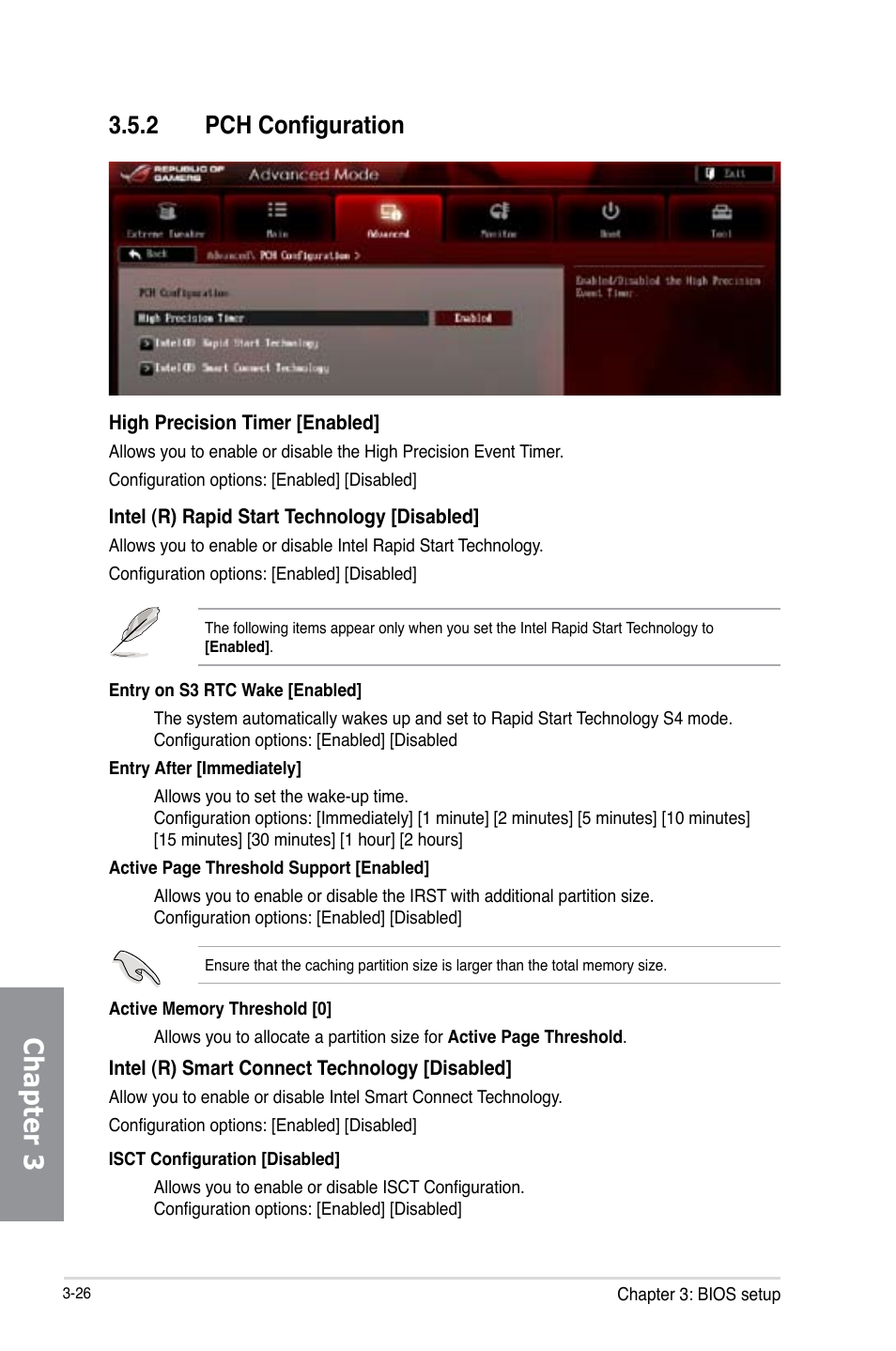 2 pch configuration, Pch configuration -26, Chapter 3 | Asus MAXIMUS V EXTREME User Manual | Page 122 / 230