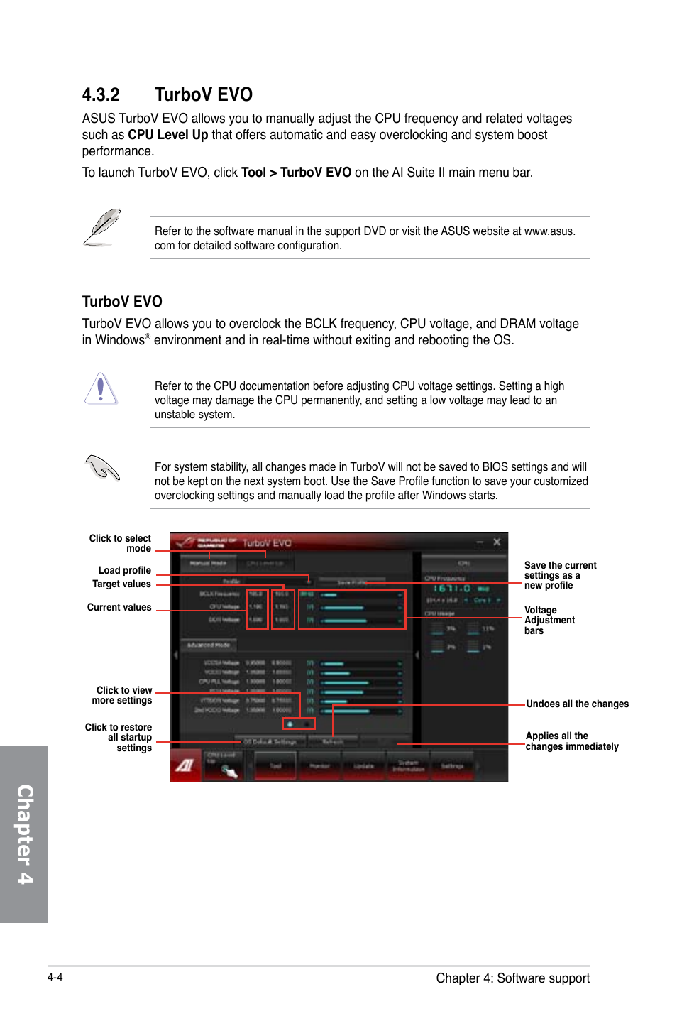 2 turbov evo, Turbov evo -4, Chapter 4 | Turbov evo | Asus MAXIMUS V EXTREME User Manual | Page 154 / 230