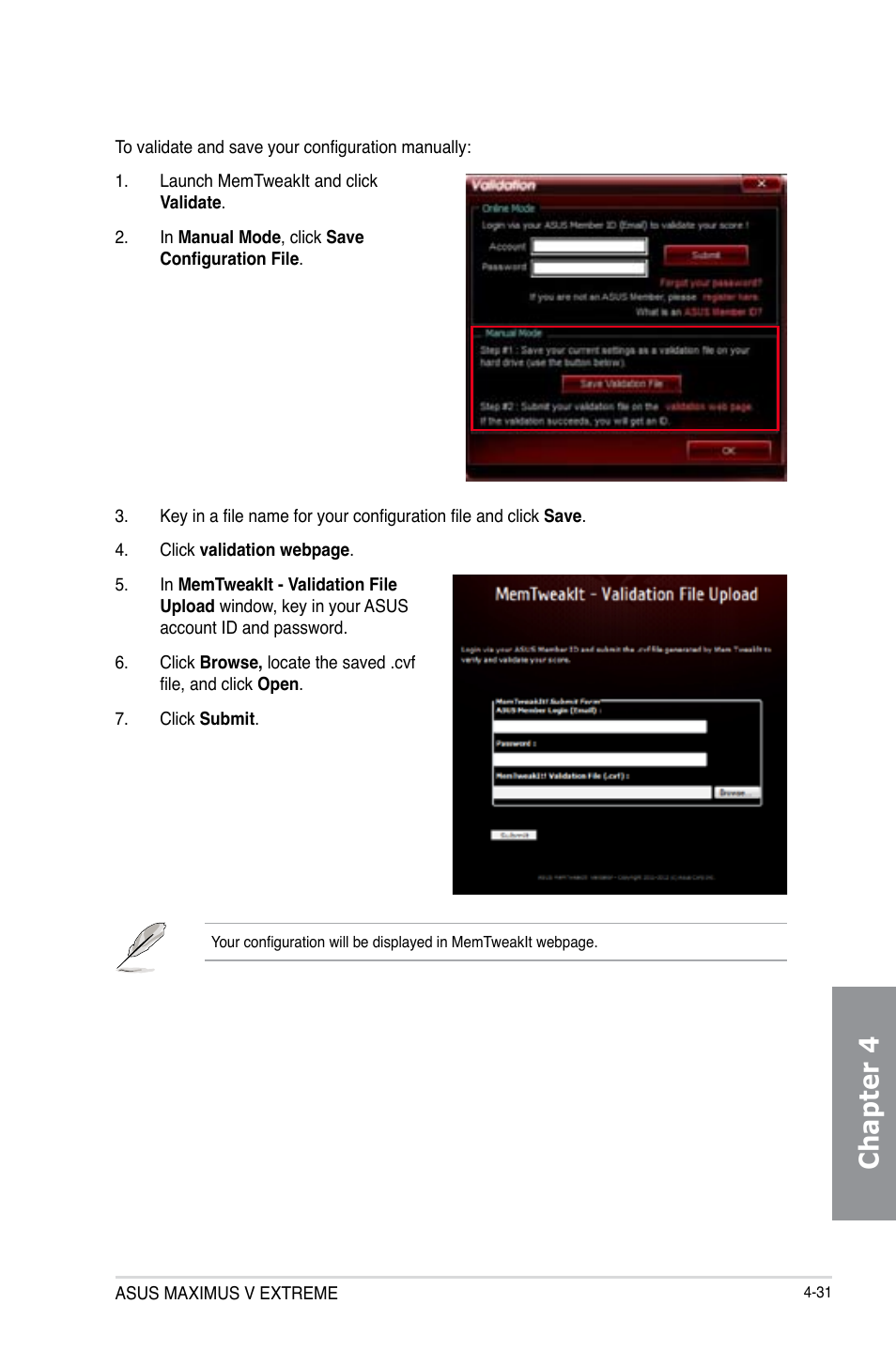 Chapter 4 | Asus MAXIMUS V EXTREME User Manual | Page 181 / 230