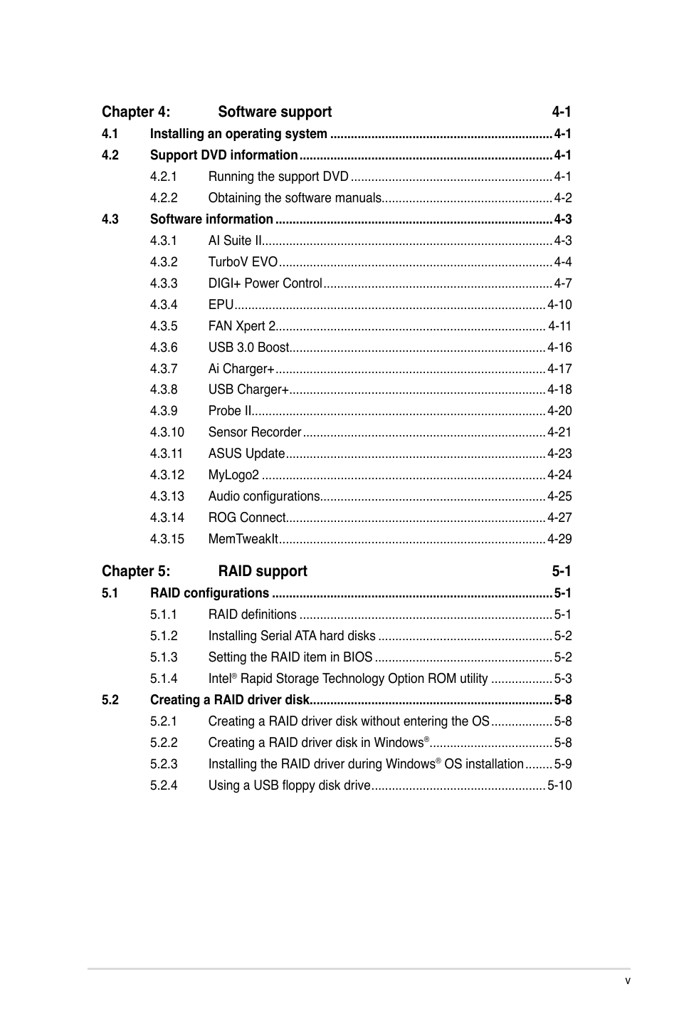 Asus MAXIMUS V EXTREME User Manual | Page 5 / 230