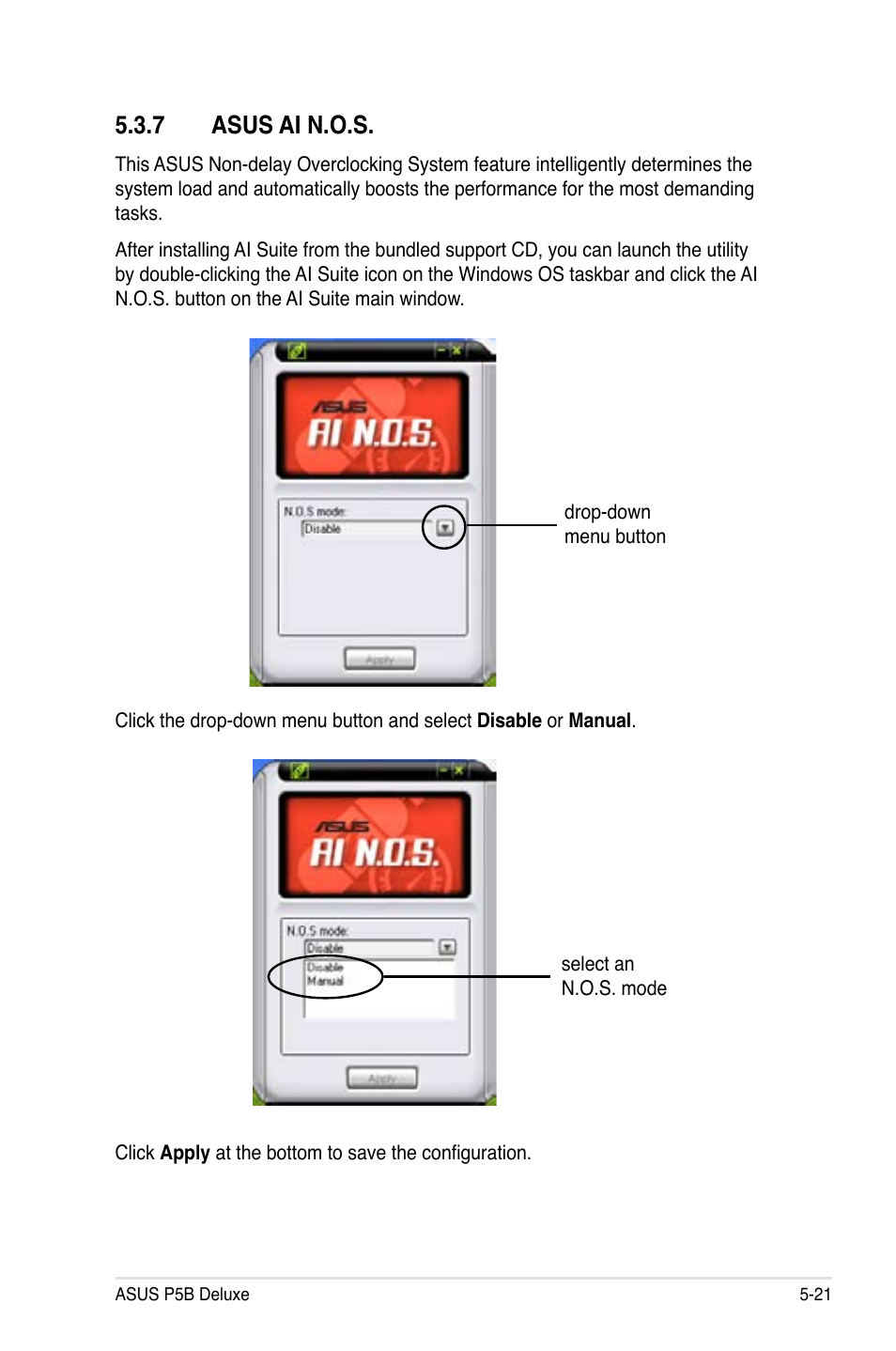 7 asus ai n.o.s | Asus P5B Deluxe/WiFi-AP User Manual | Page 131 / 178