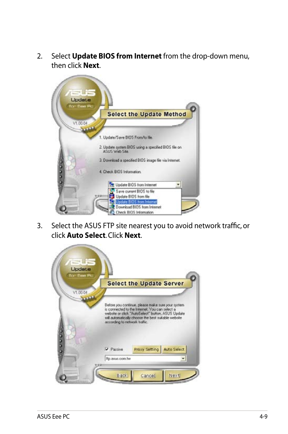 Asus Eee PC 8G/XP User Manual | Page 43 / 74