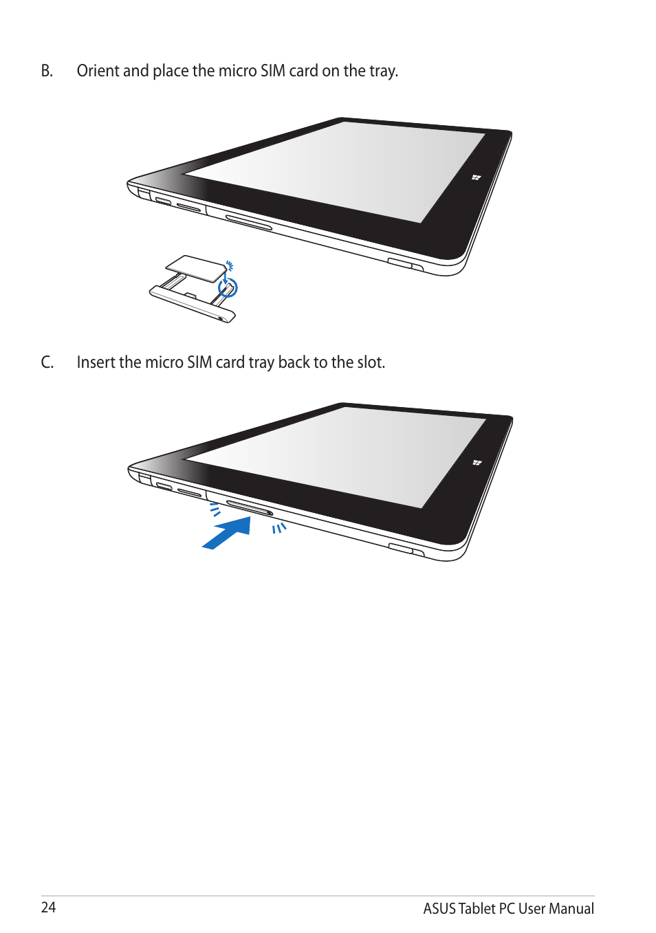 Asus VivoTab RT 3G User Manual | Page 24 / 76