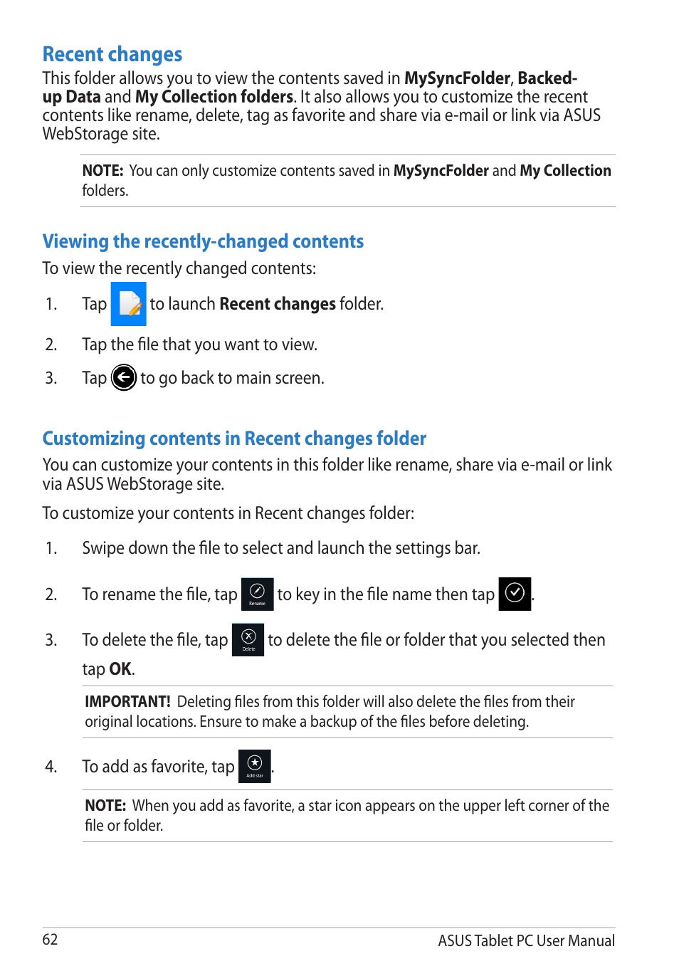 Recent changes | Asus VivoTab RT 3G User Manual | Page 62 / 76