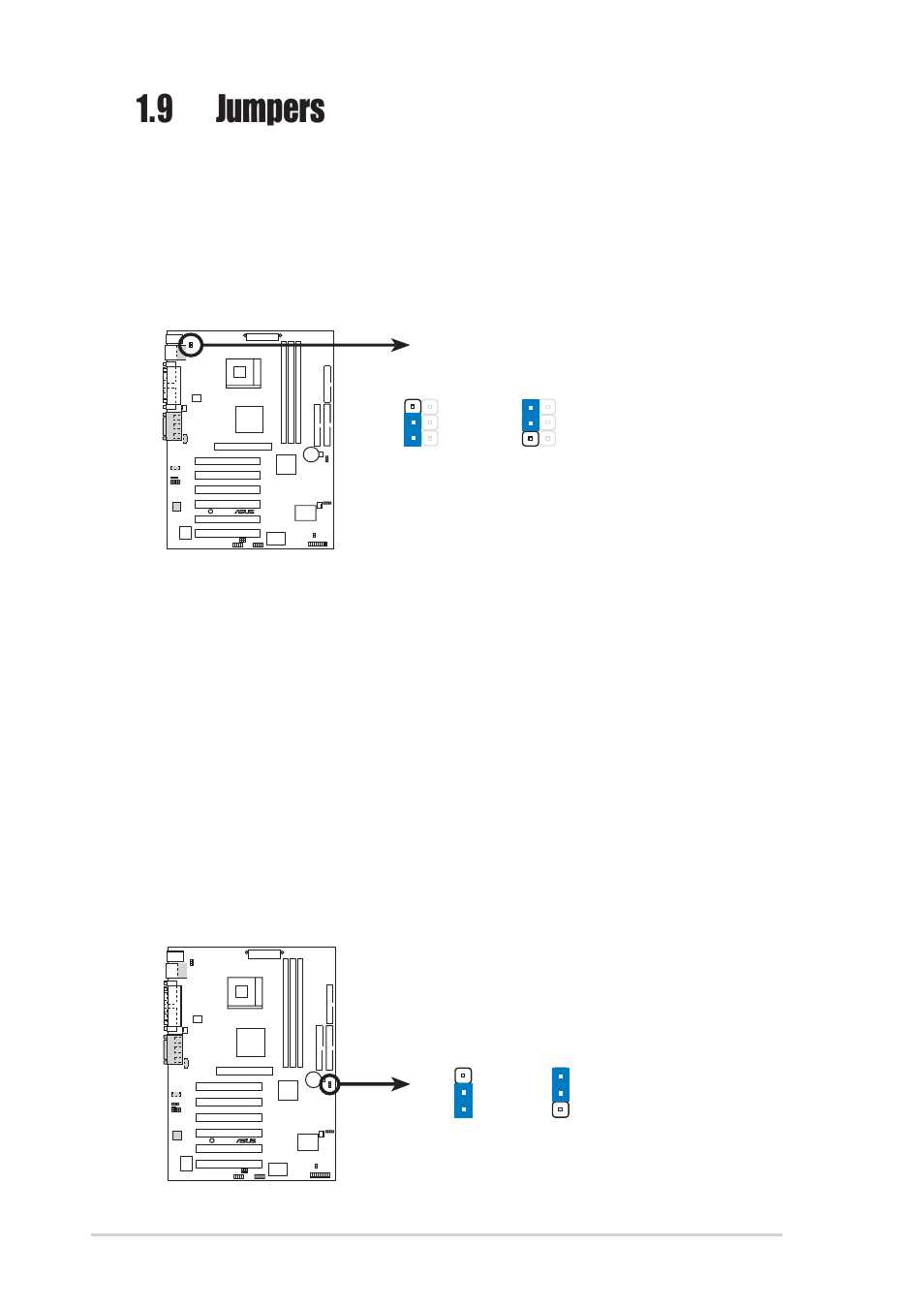 9 jumpers | Asus P4SE/U2 User Manual | Page 20 / 63