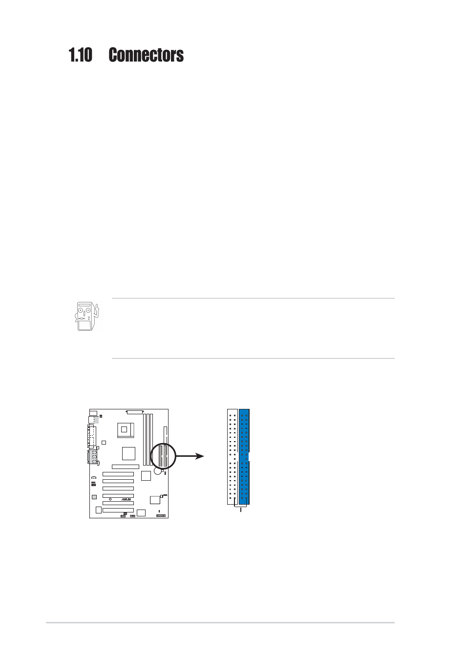 10 connectors | Asus P4SE/U2 User Manual | Page 22 / 63