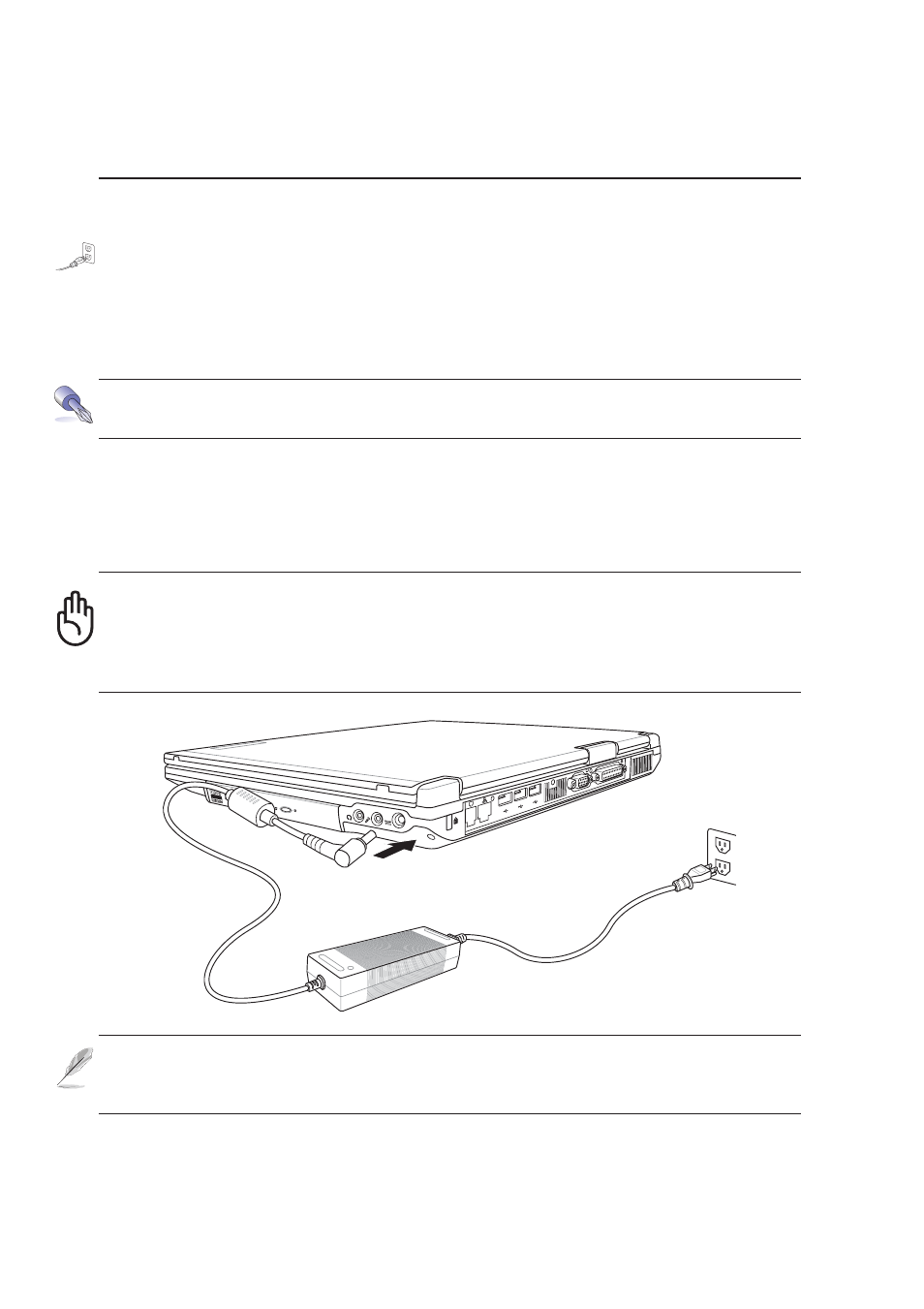 Power connection | Asus M2C User Manual | Page 29 / 76