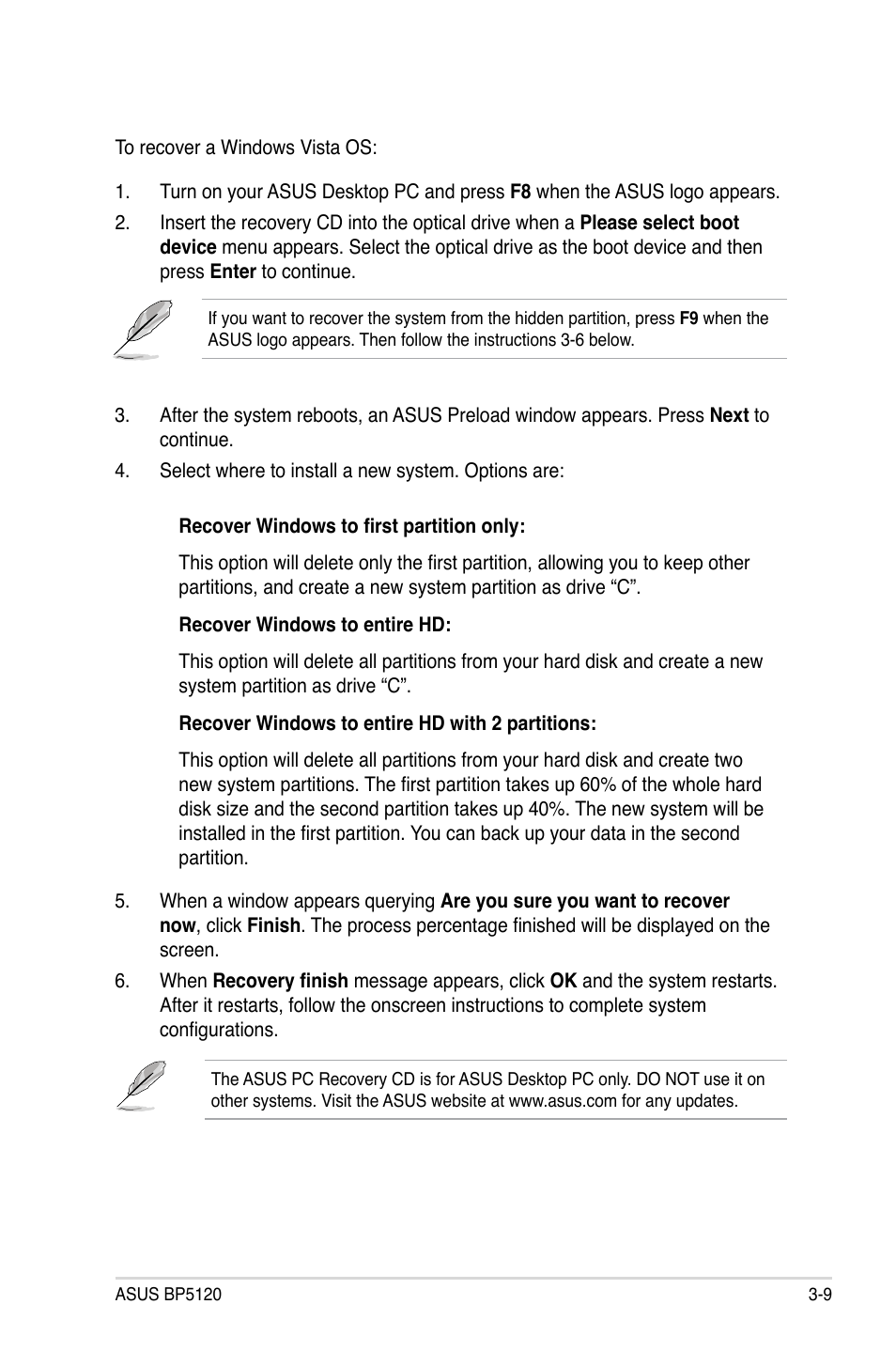 Asus BP5120 User Manual | Page 55 / 56