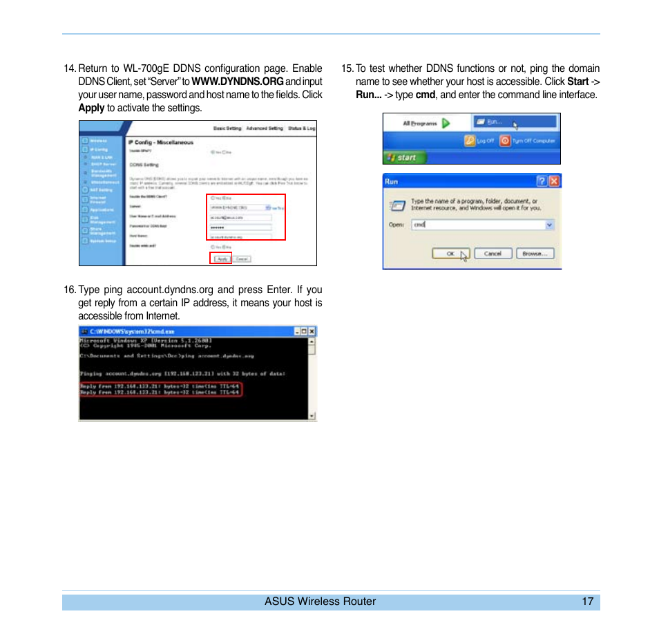 Asus WL-700gE User Manual | Page 20 / 24