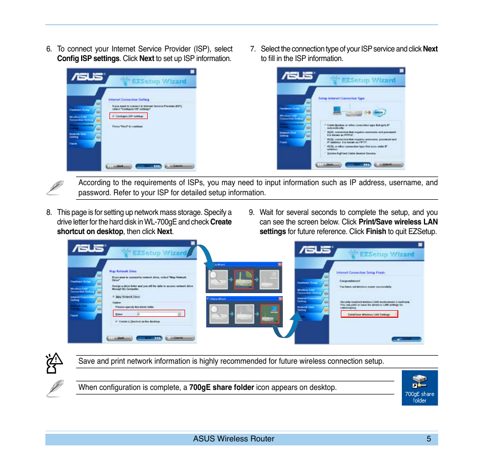 Asus WL-700gE User Manual | Page 8 / 24