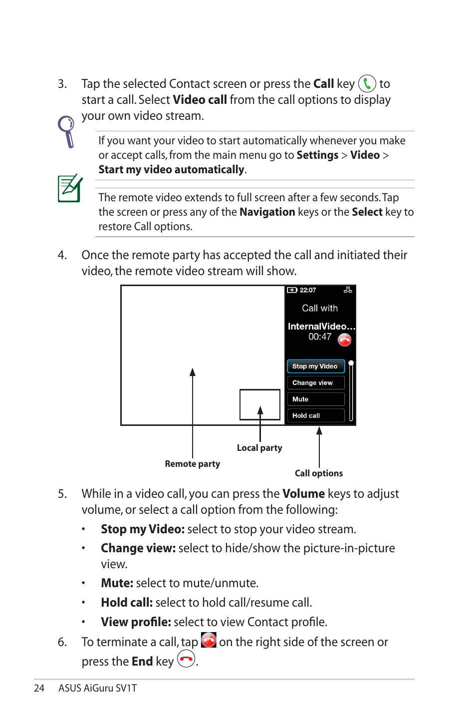 Asus AiGuru SV1T User Manual | Page 24 / 34