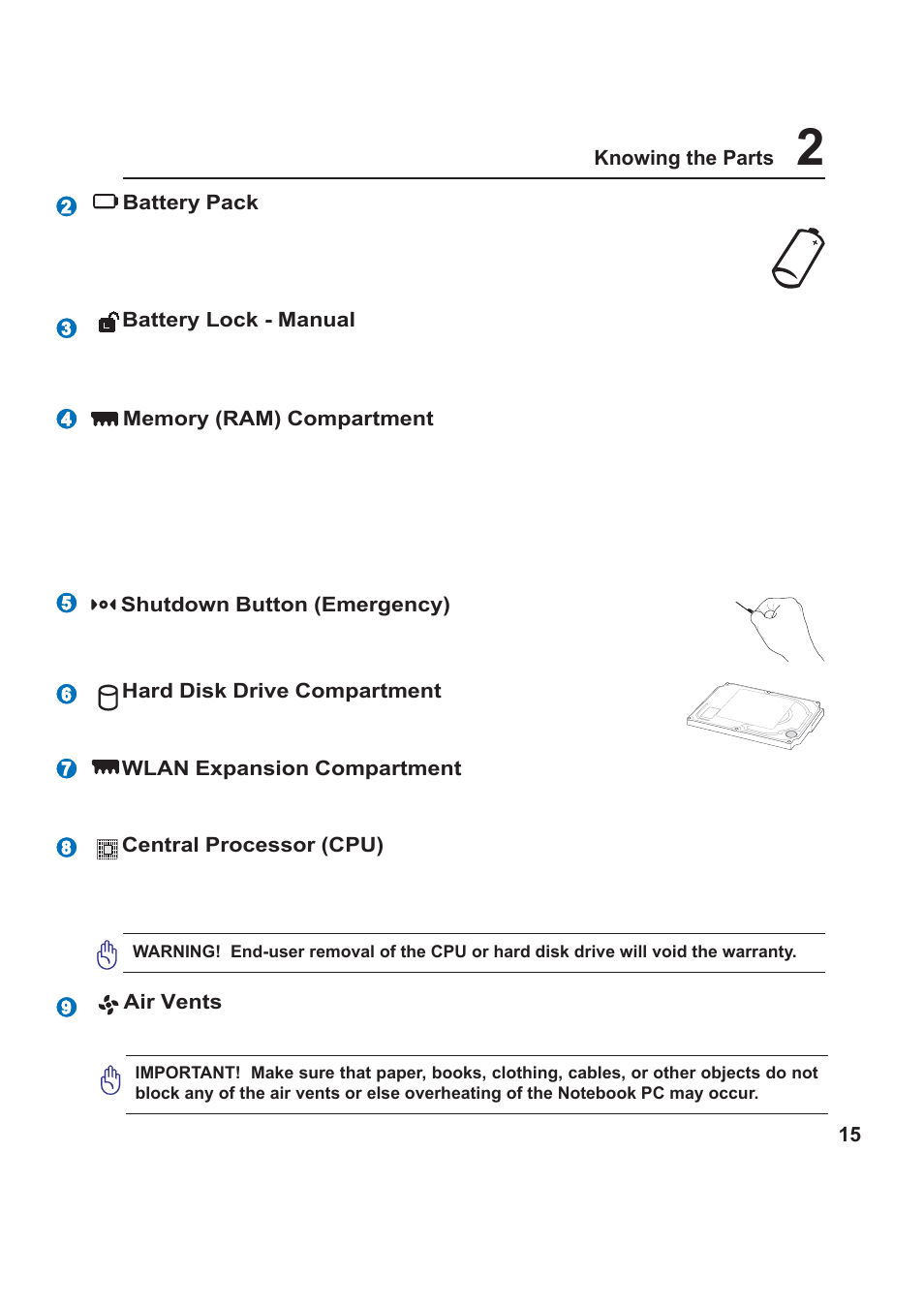 Asus W5Fm User Manual | Page 15 / 69