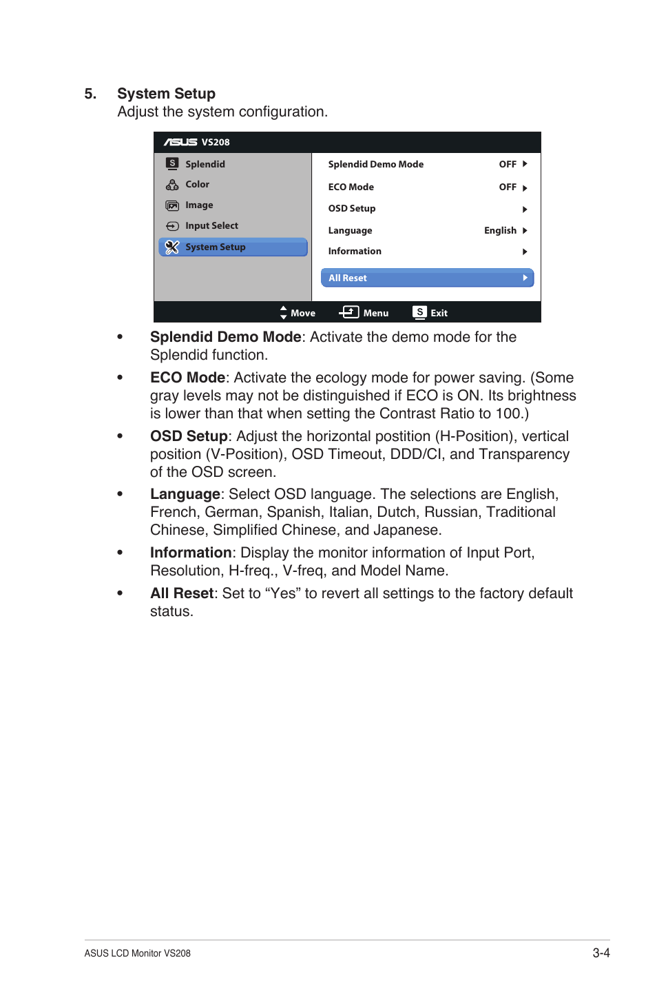 Asus VS208N-P User Manual | Page 17 / 20