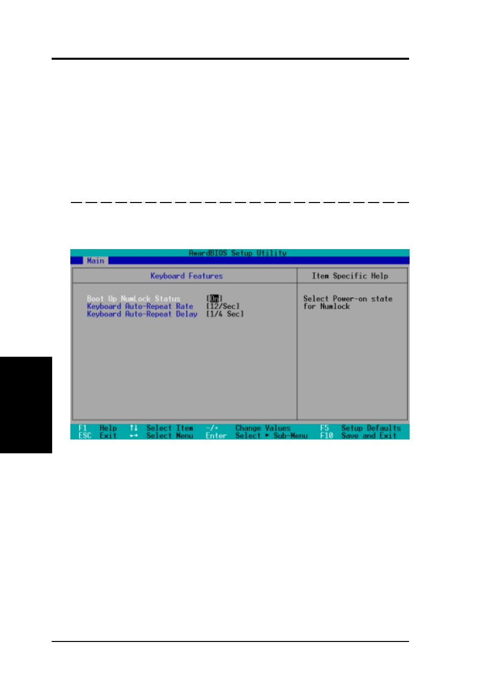 Bios setup, 2 keyboard features | Asus CUV4X-VM User Manual | Page 50 / 86