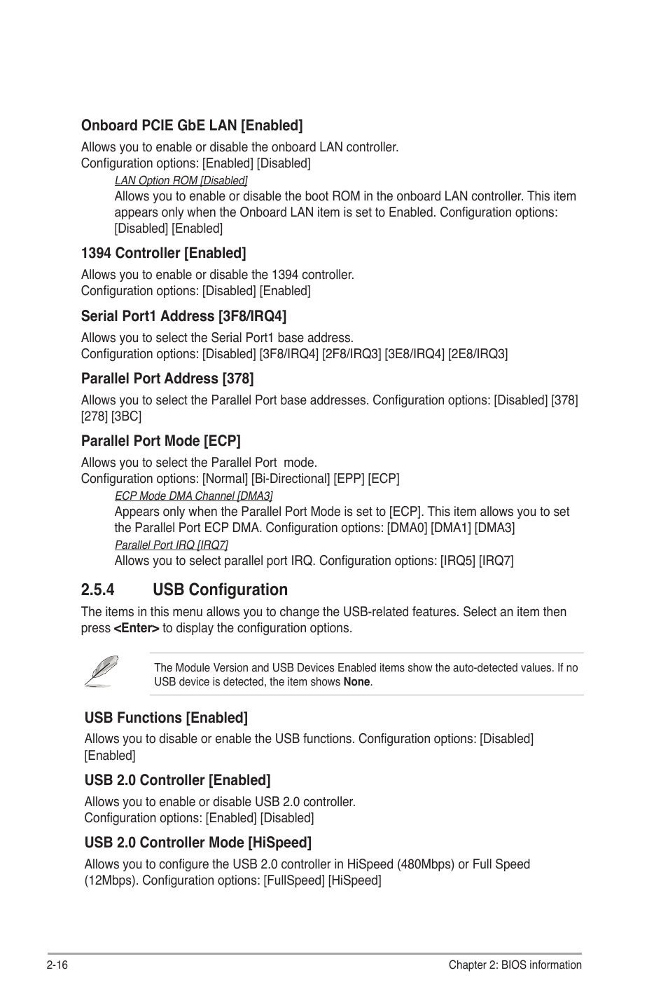 4 usb configuration, Usb configuration -16 | Asus P5P43TD PRO User Manual | Page 54 / 62