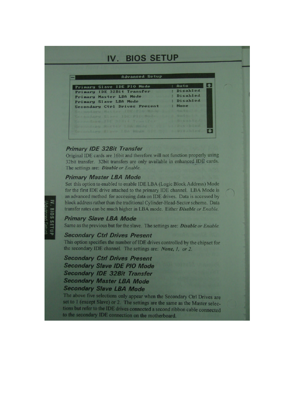 Iv. bios setup | Asus P/I-P6RP4 User Manual | Page 28 / 34