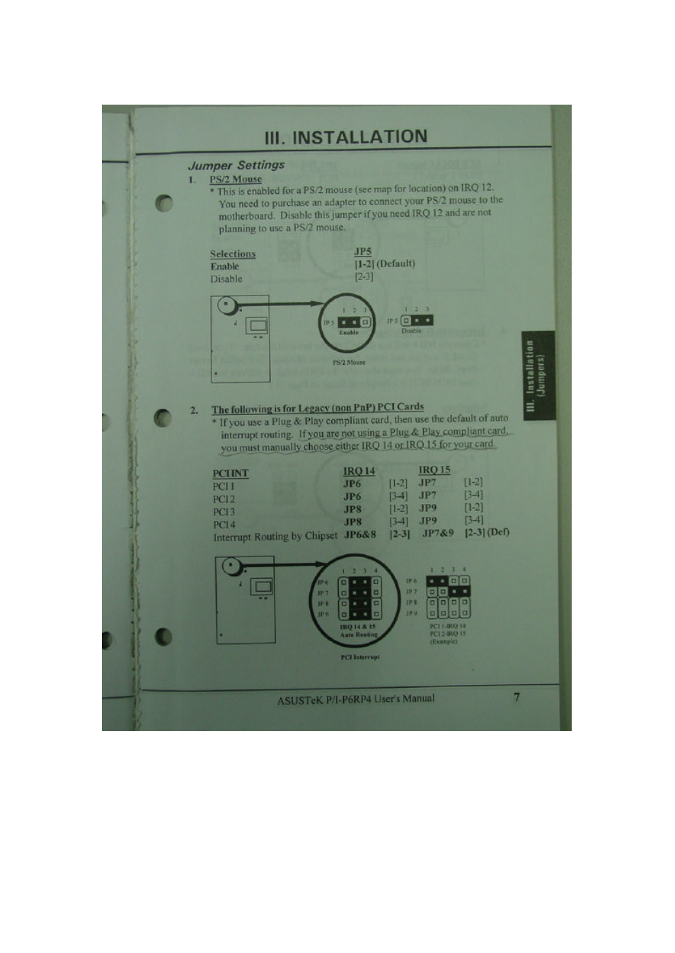 Asus P/I-P6RP4 User Manual | Page 3 / 34