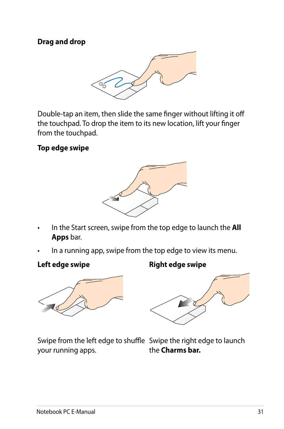 Asus G750JM User Manual | Page 31 / 124