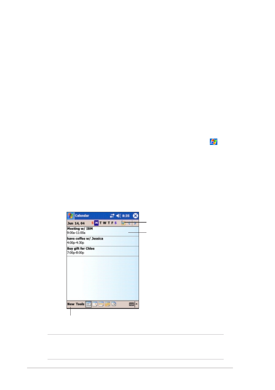 Introduction, Calendar | Asus MyPal A730W User Manual | Page 126 / 218