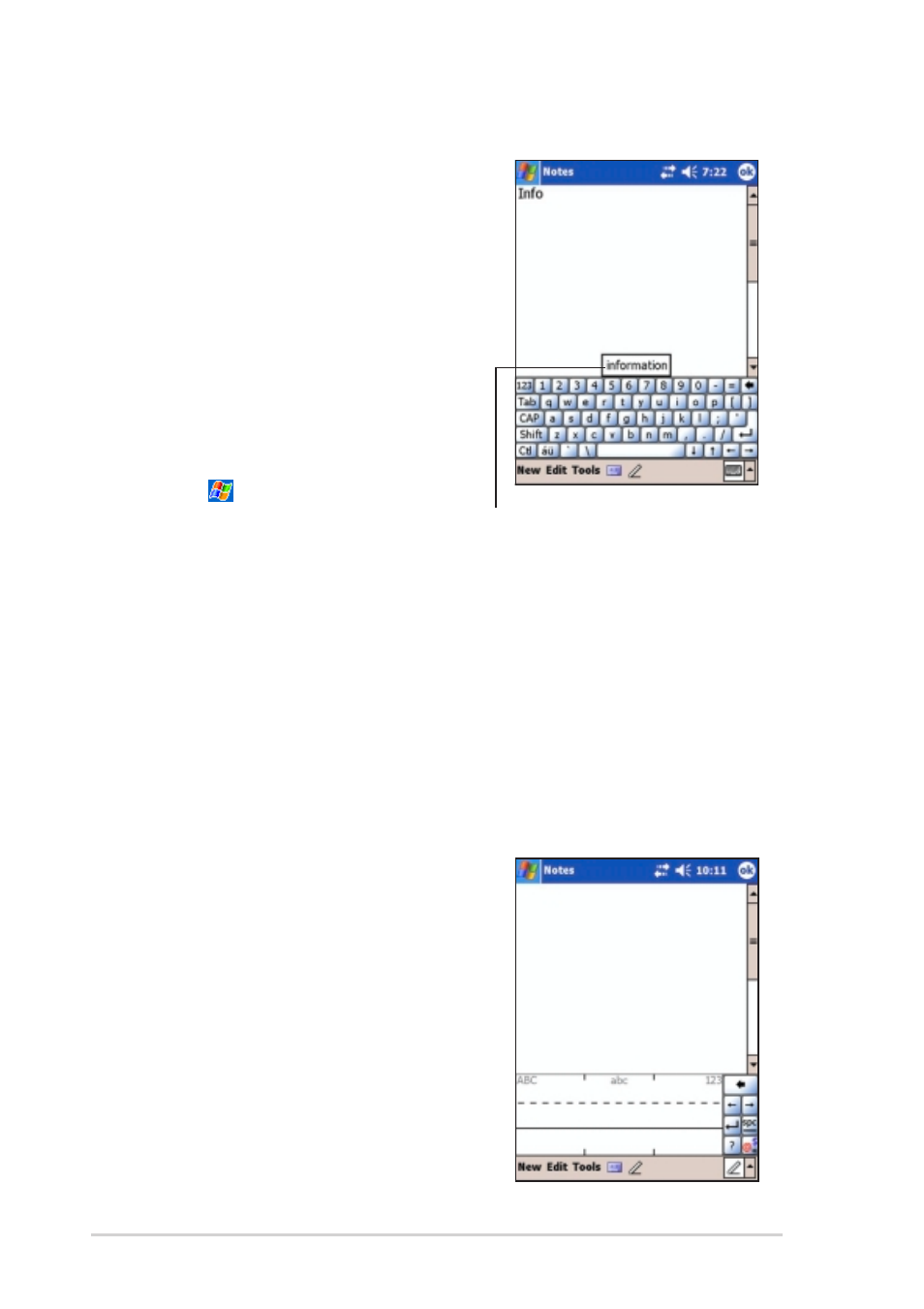 Word completion feature | Asus MyPal A730W User Manual | Page 28 / 218