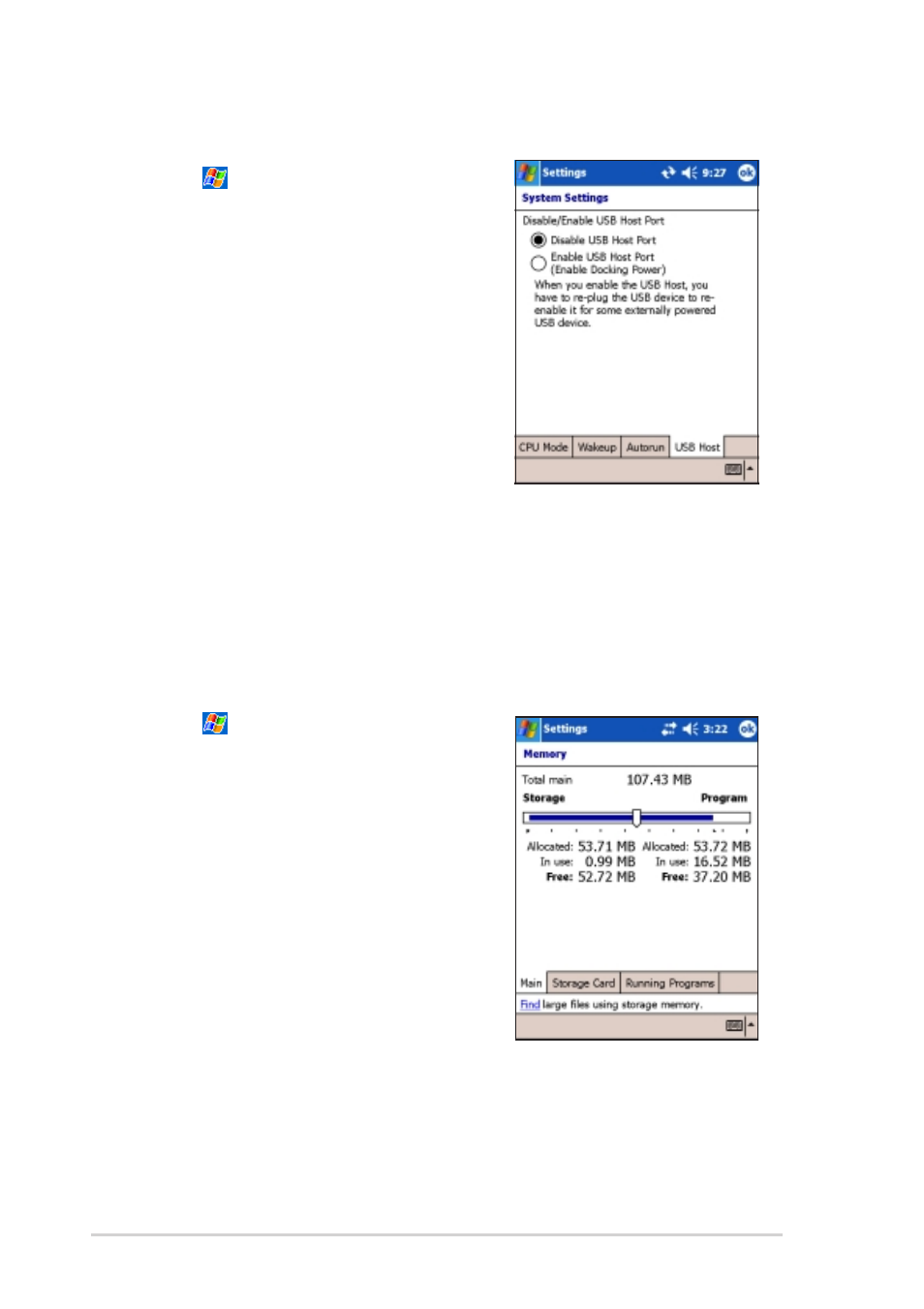 Asus MyPal A730W User Manual | Page 54 / 218