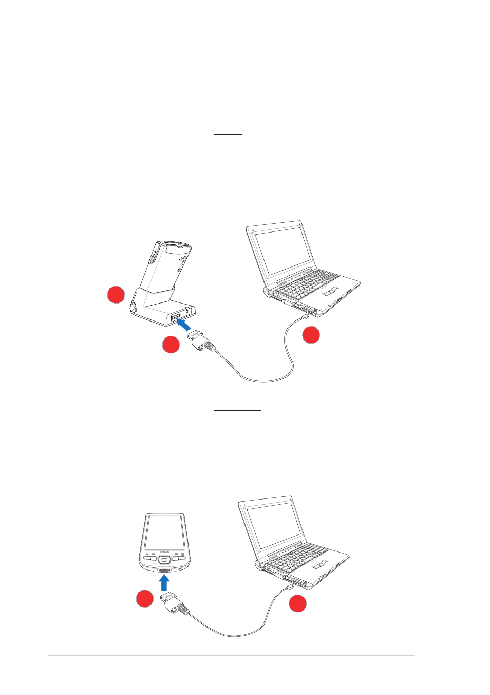 Synchronizing your device, Connecting your device to a computer | Asus MyPal A730W User Manual | Page 68 / 218