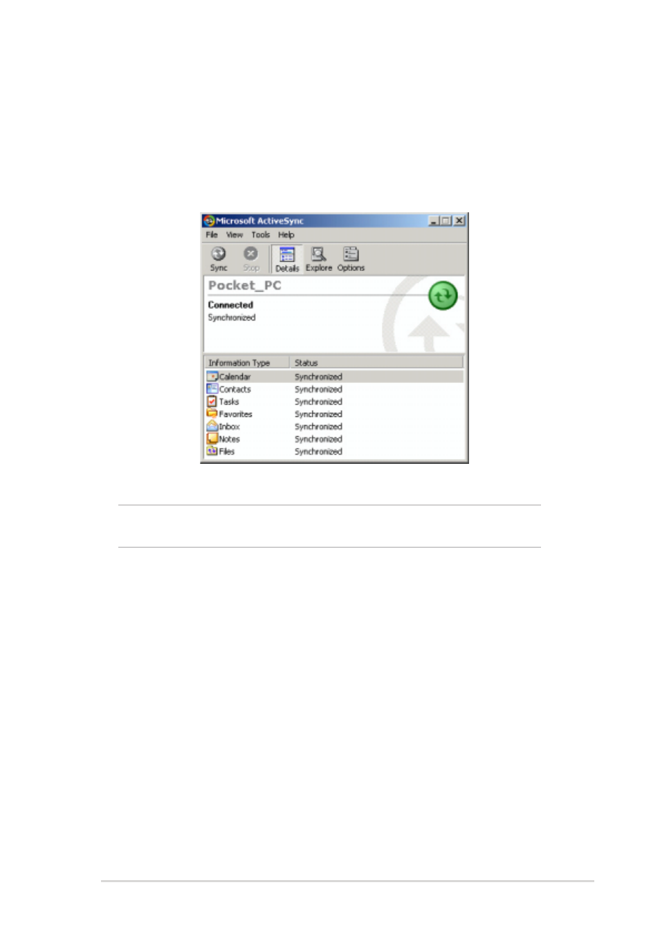 Checking synchronized information | Asus MyPal A730W User Manual | Page 71 / 218