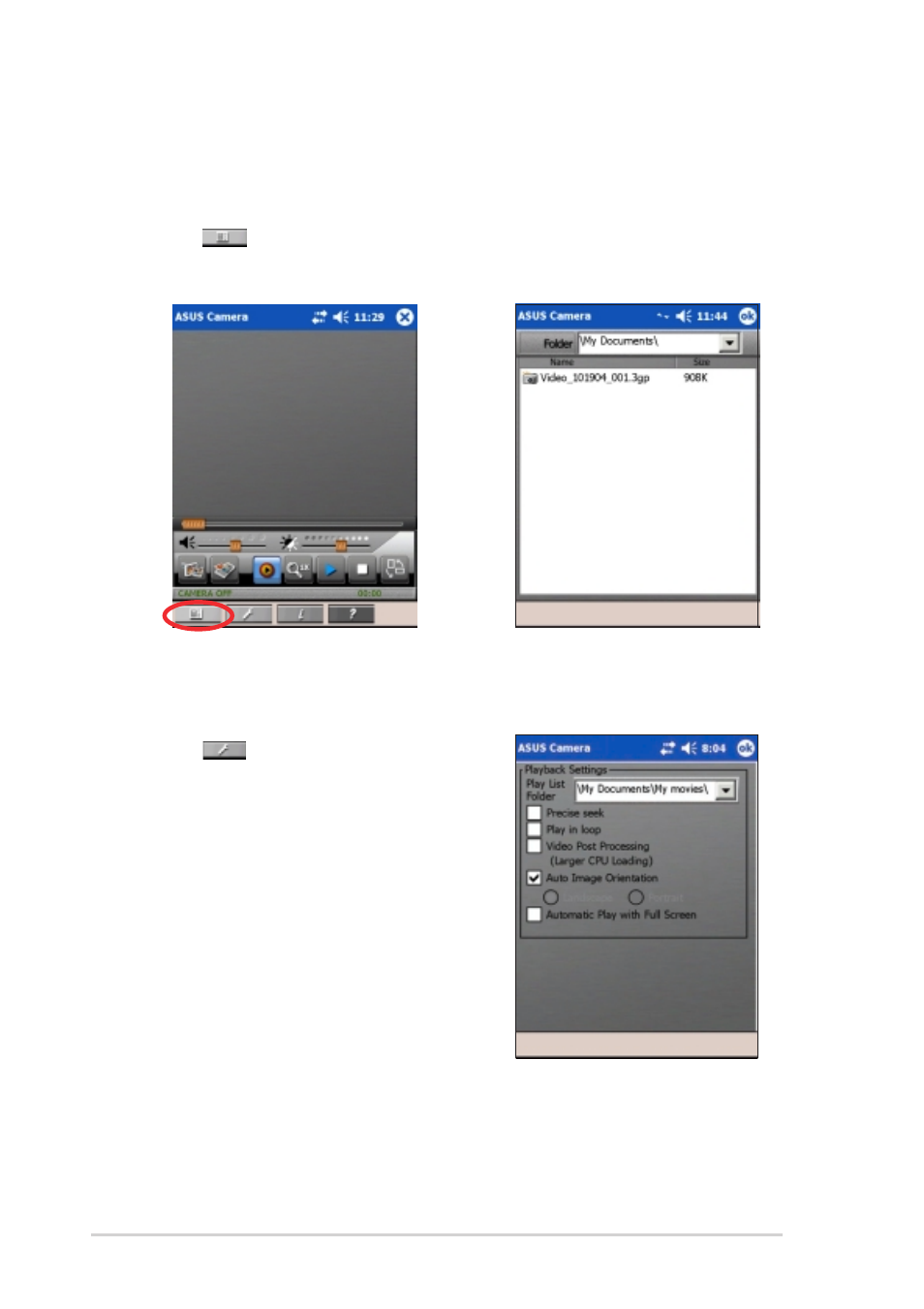 Playback menus | Asus MyPal A730W User Manual | Page 80 / 218