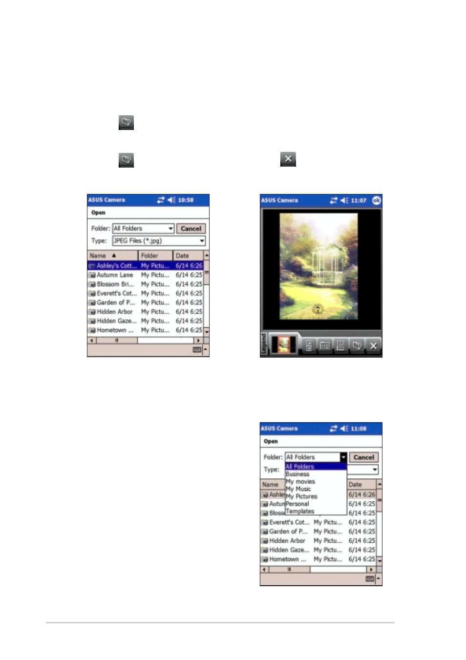 Photo viewer functions | Asus MyPal A730W User Manual | Page 98 / 218