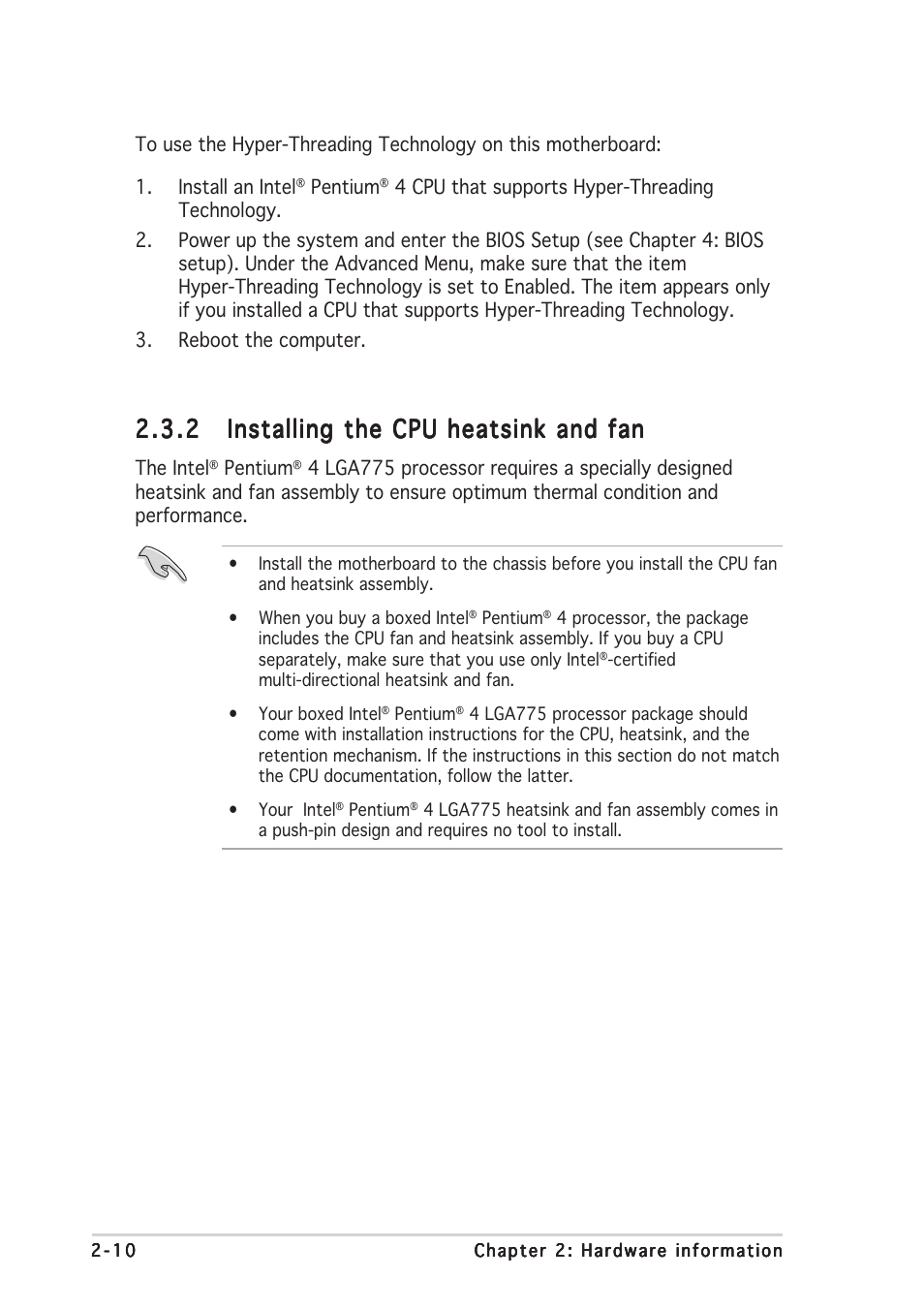 Asus P5GDC Deluxe User Manual | Page 30 / 136