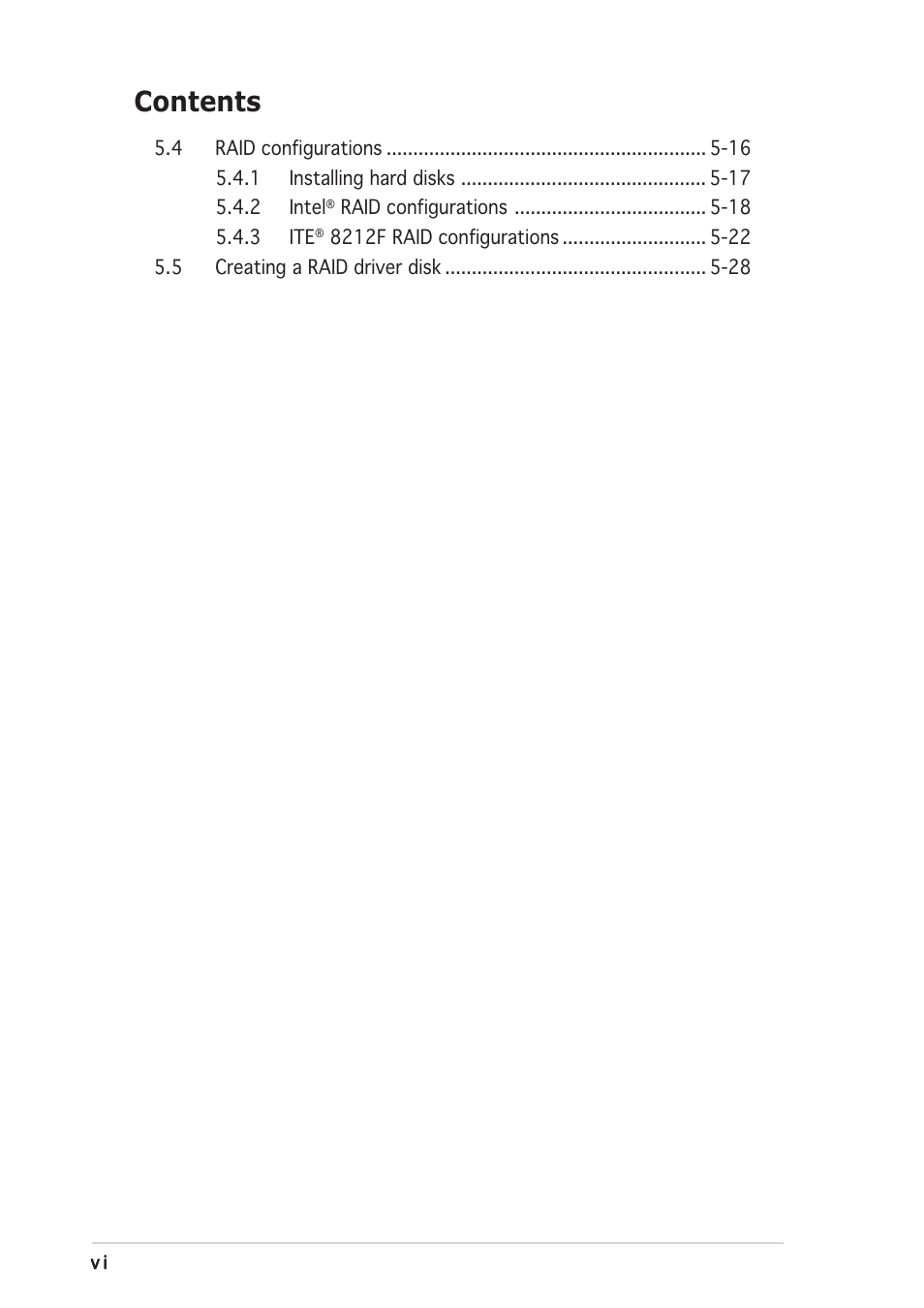 Asus P5GDC Deluxe User Manual | Page 6 / 136