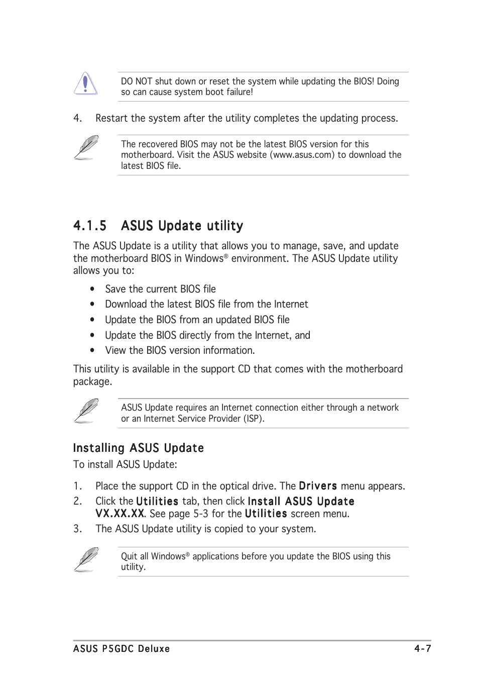 Asus P5GDC Deluxe User Manual | Page 71 / 136