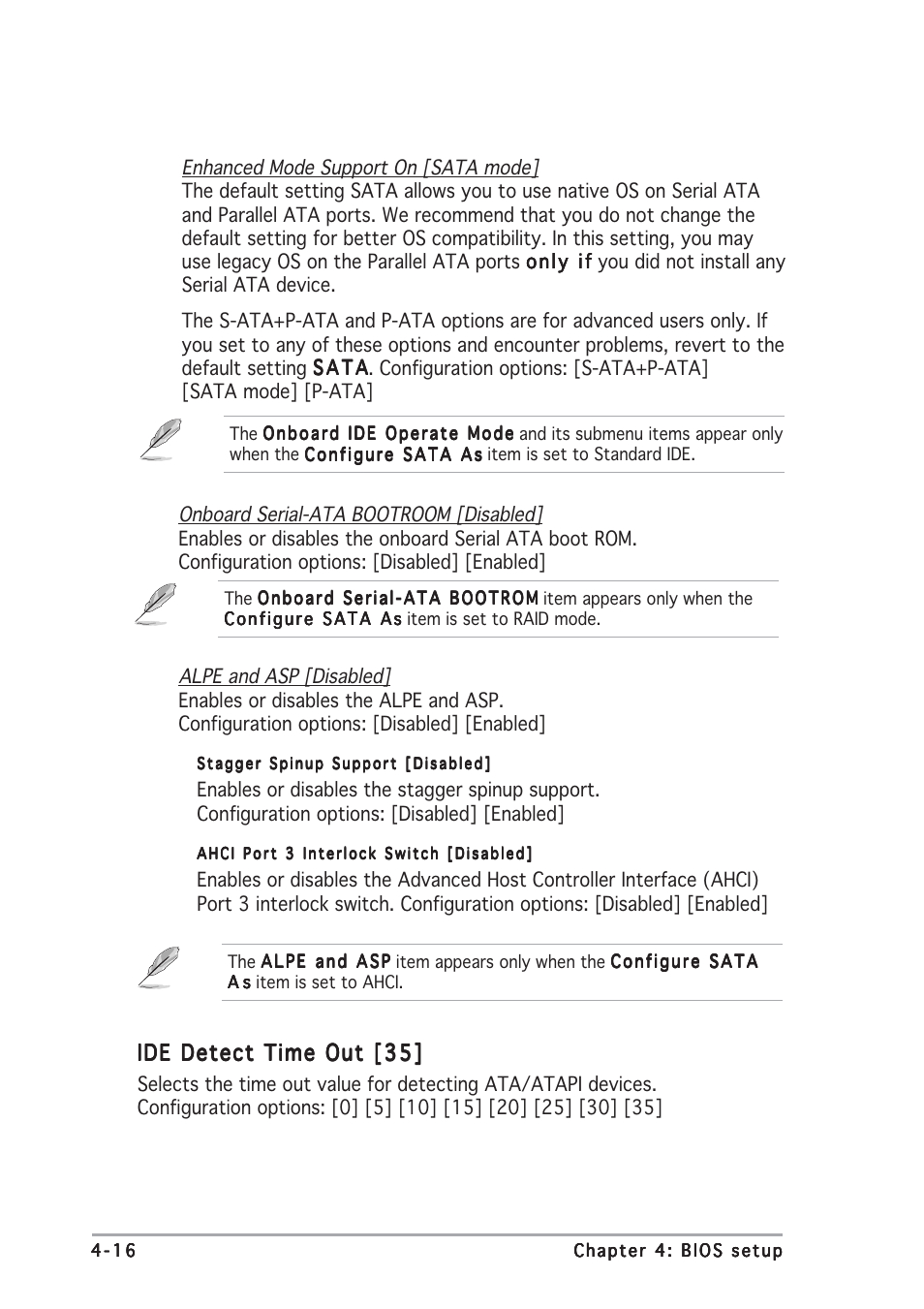 Ide detect time out [35 | Asus P5GDC Deluxe User Manual | Page 80 / 136