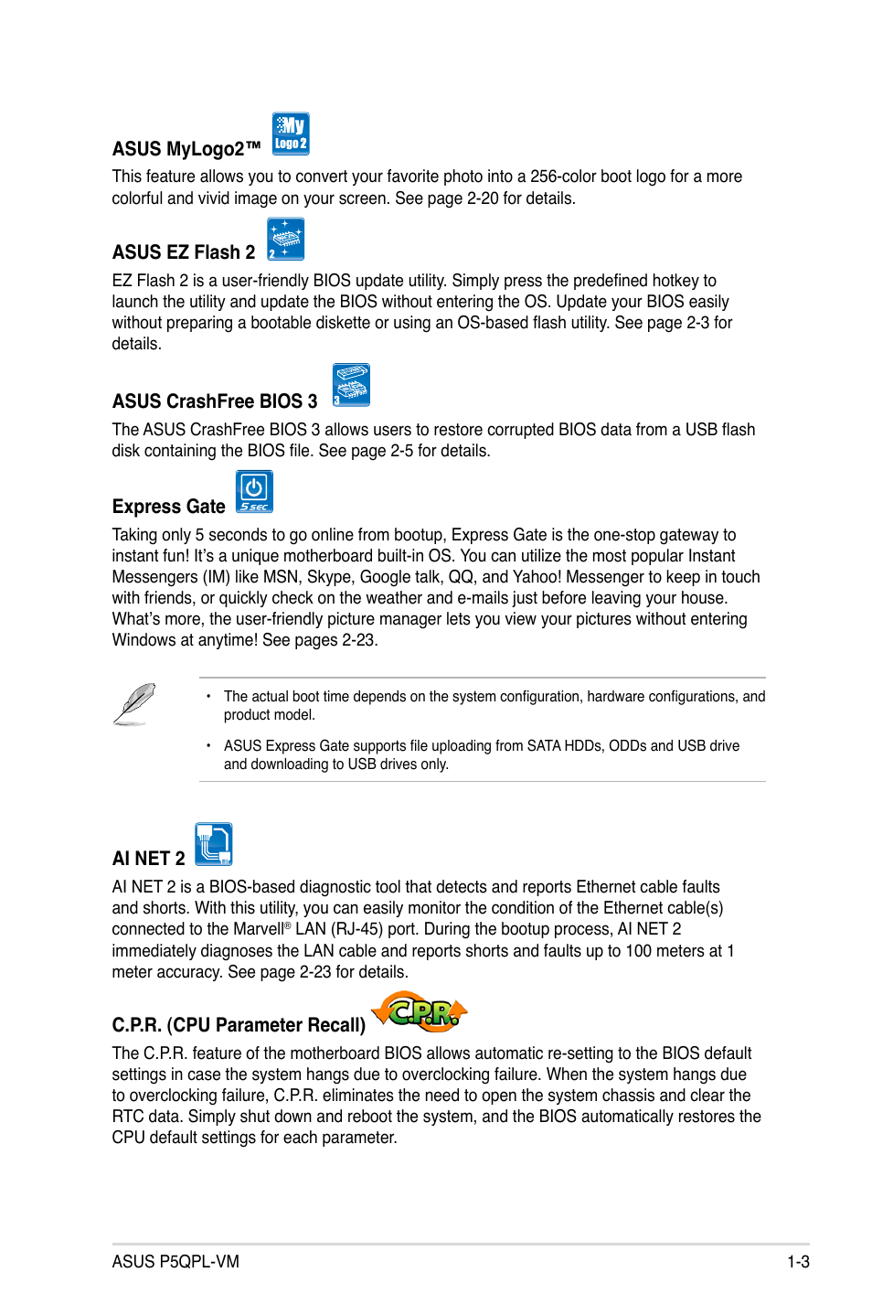 Asus P5QPL-VM User Manual | Page 13 / 64