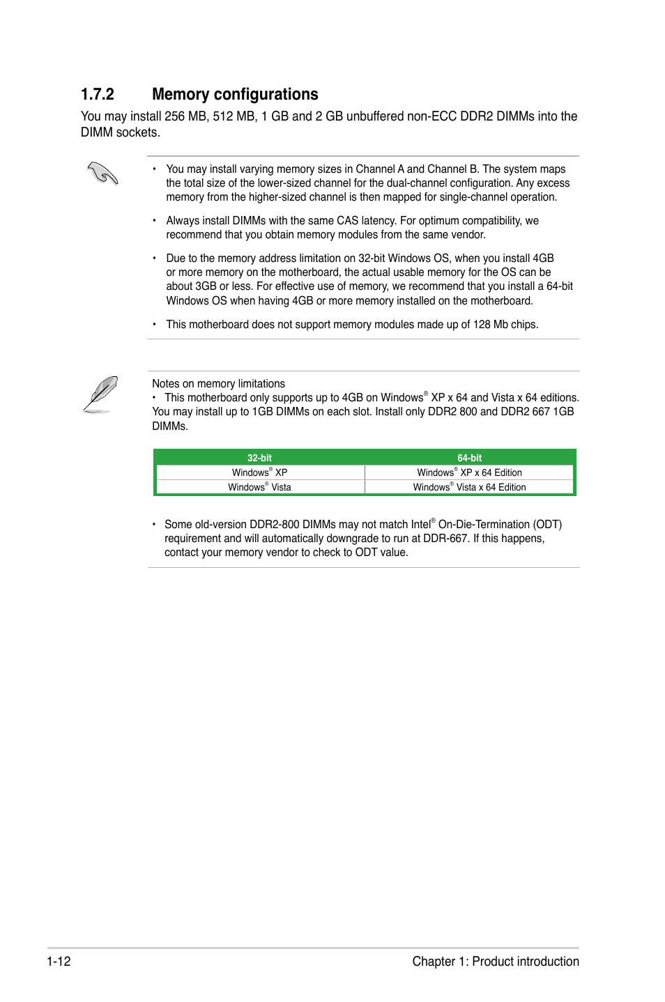 12 chapter 1: product introduction | Asus P5QPL-VM User Manual | Page 22 / 64