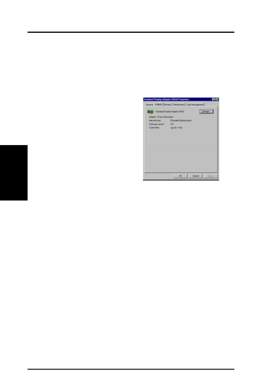 Software setup, Method 2: display property page | Asus V8200 T2/T5 User Manual | Page 14 / 106
