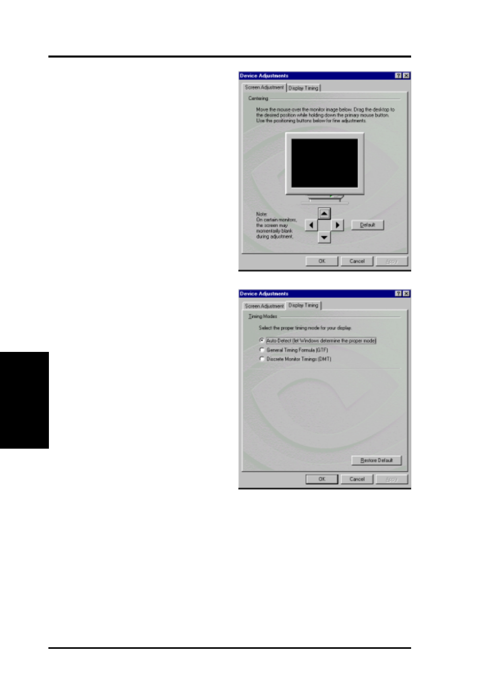 Software reference, Analog monitor | Asus V8200 T2/T5 User Manual | Page 46 / 106