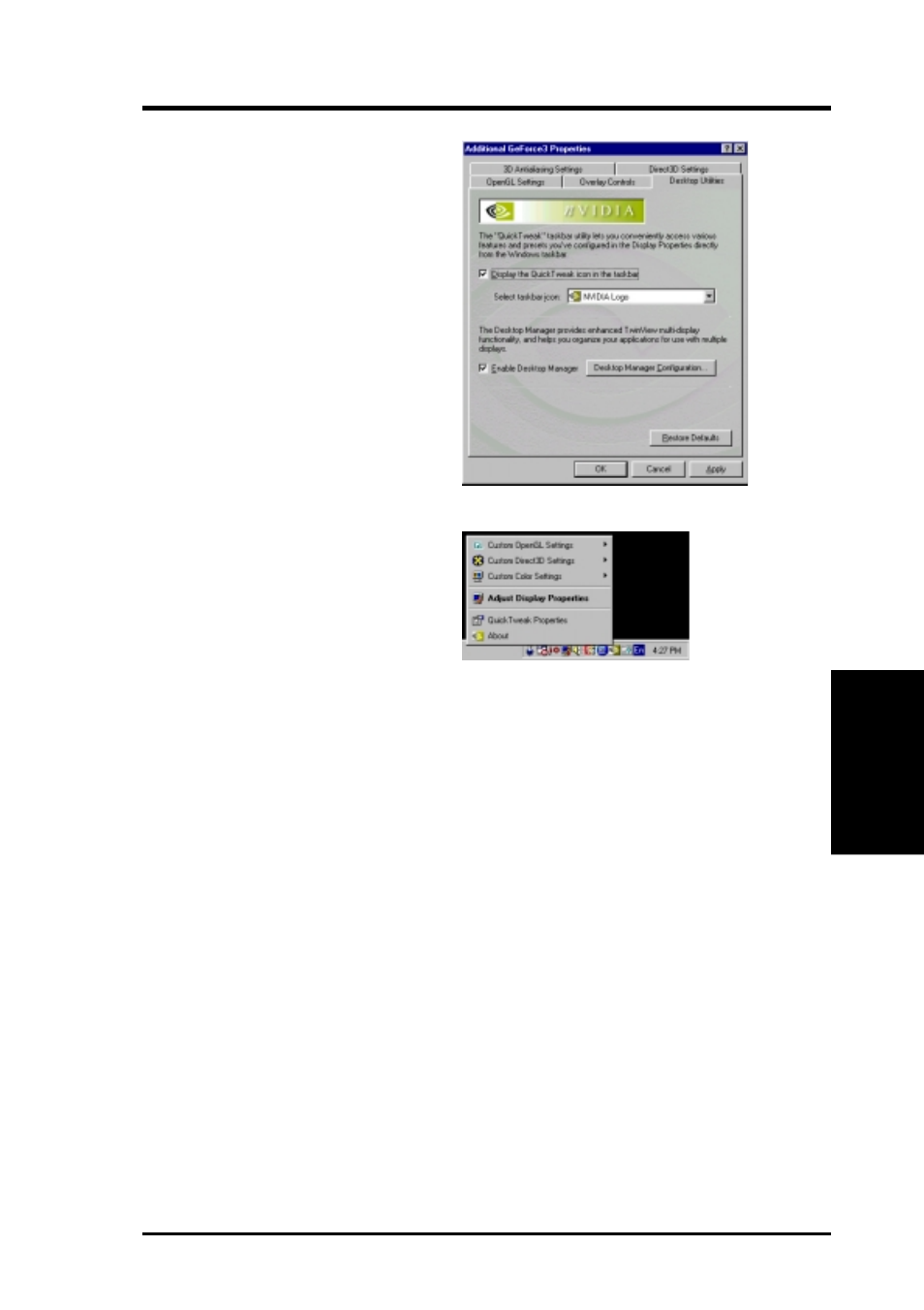 Software reference, Desktop utilities | Asus V8200 T2/T5 User Manual | Page 55 / 106