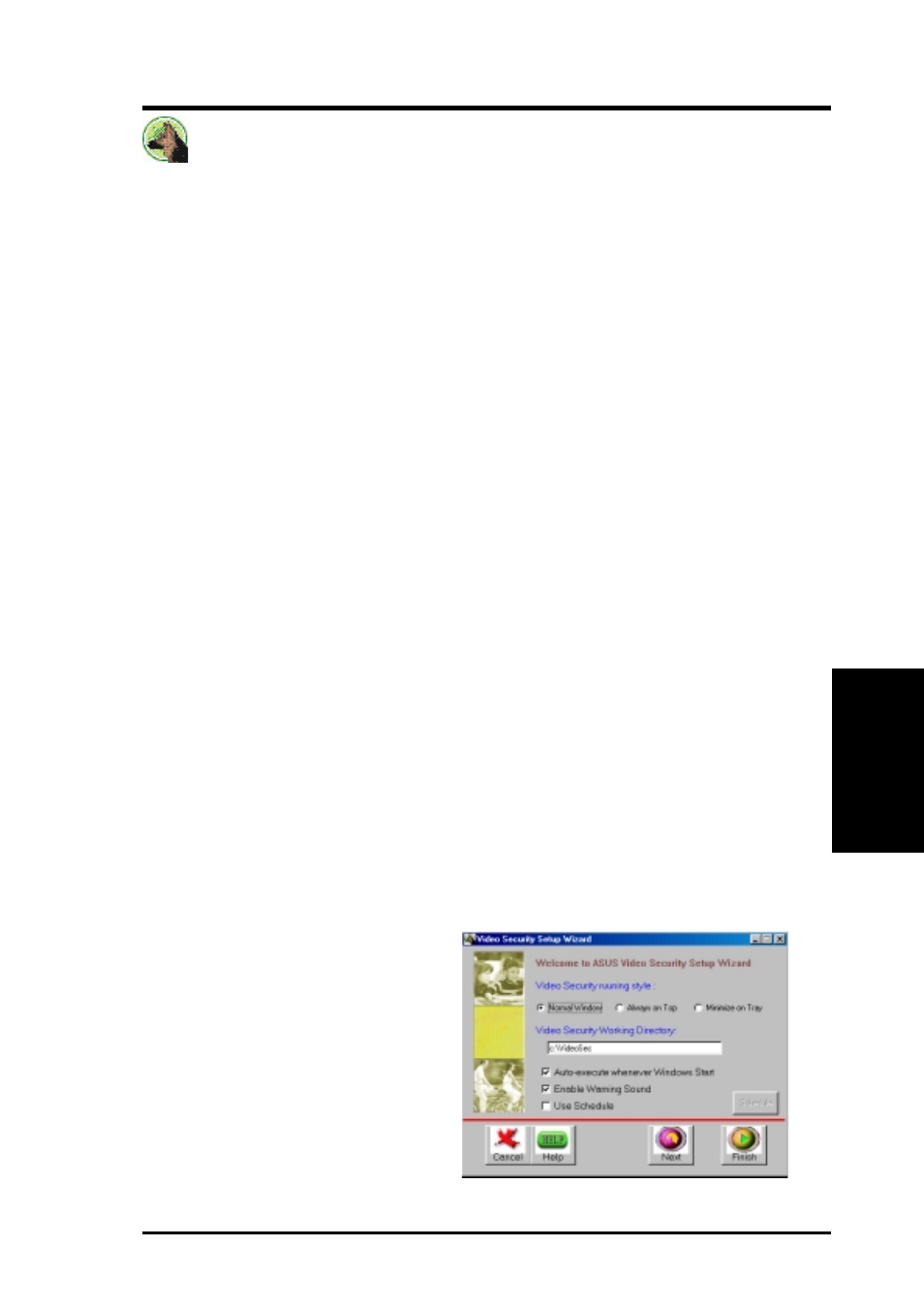 Software reference, Asus videosecurity | Asus V8200 T2/T5 User Manual | Page 61 / 106