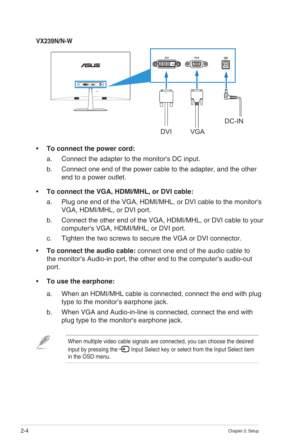 Asus VX239N User Manual | Page 17 / 26