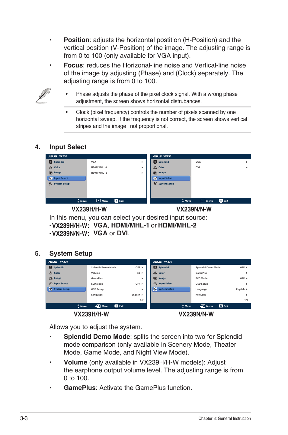 Asus VX239N User Manual | Page 21 / 26