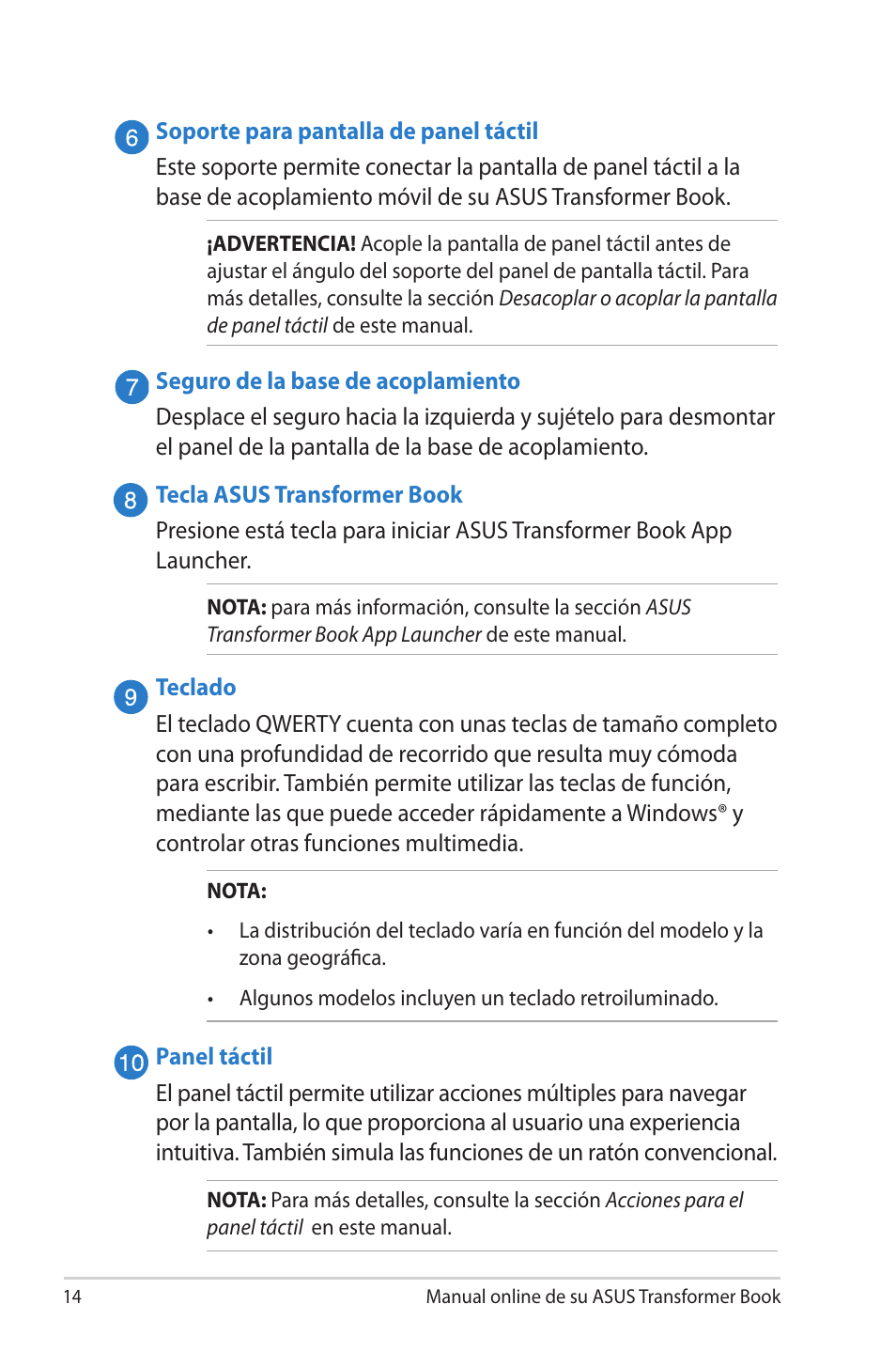 Asus TX300CA User Manual | Page 14 / 118