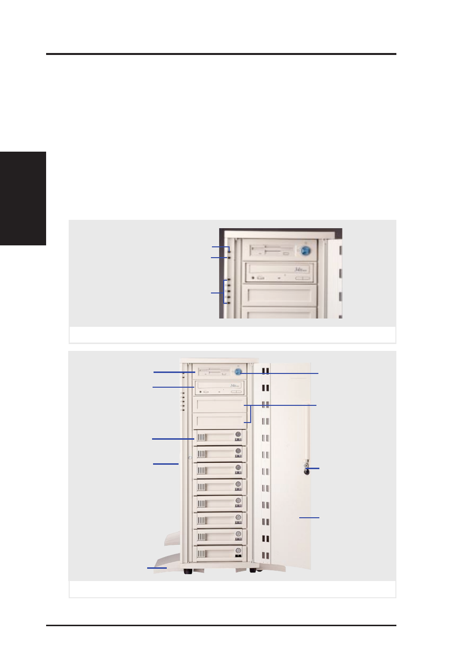 Ii. system components, Atx power button, Led indicators | Asus AP6000 User Manual | Page 12 / 32