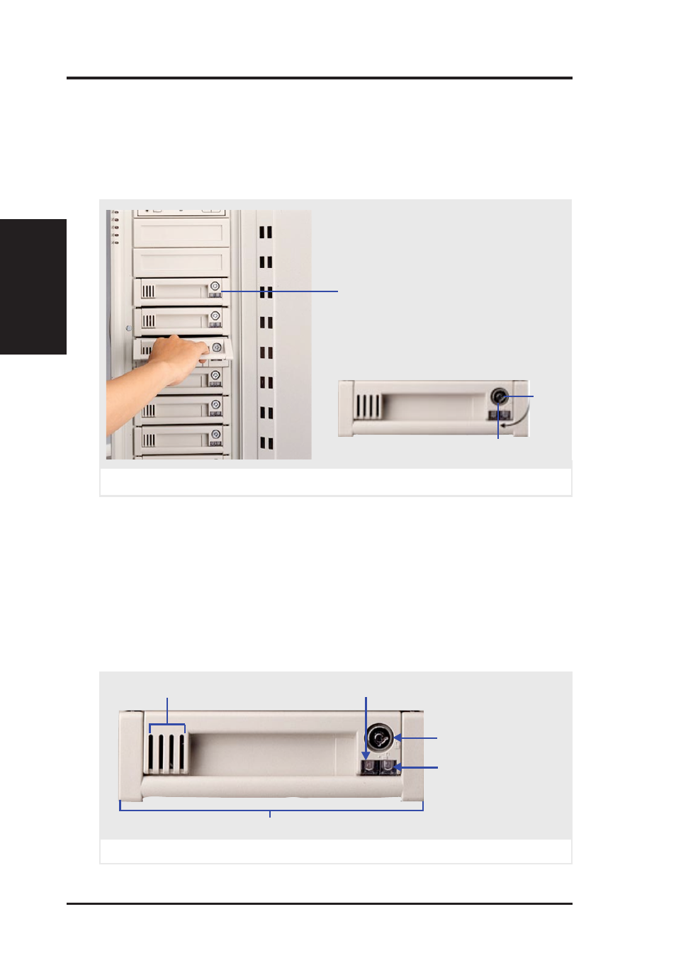 Ii. system components, Hot-swap trays, Hot-swap tray interface | Asus AP6000 User Manual | Page 18 / 32